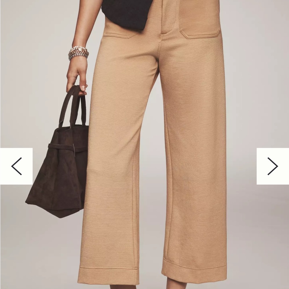 Maeve Tan Wide Leg Women's Pants - Picture 2 of 7